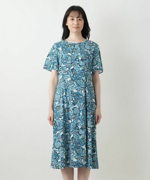 Leilian / レリアン ドレス | ペイズリーフレアワンピース【Leilian WHITE LABEL】 | 詳細7