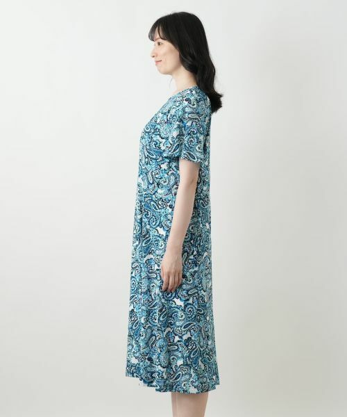 Leilian / レリアン ドレス | ペイズリーフレアワンピース【Leilian WHITE LABEL】 | 詳細8
