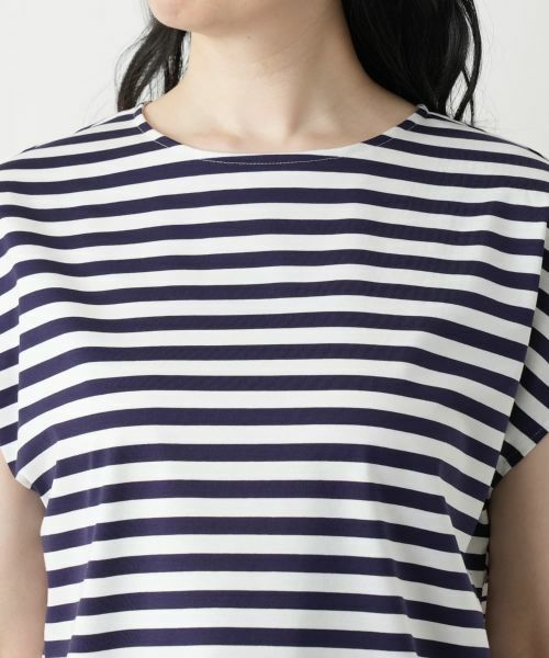 Leilian / レリアン Tシャツ | ボーダー切替カットソー【Leilian WHITE LABEL】 | 詳細10