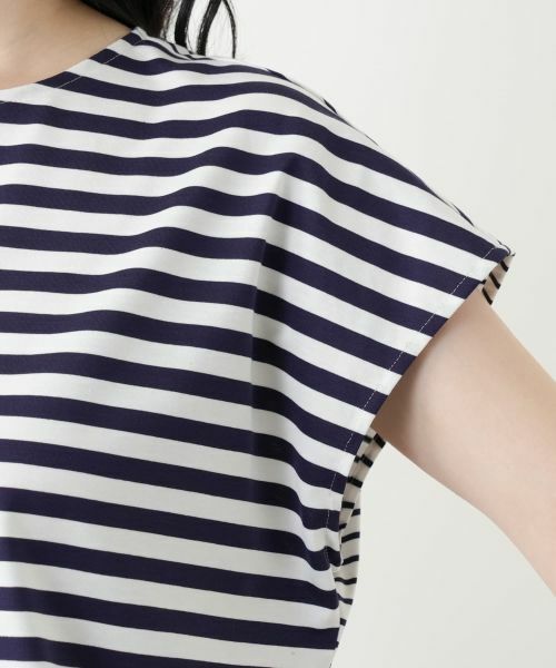 Leilian / レリアン Tシャツ | ボーダー切替カットソー【Leilian WHITE LABEL】 | 詳細12