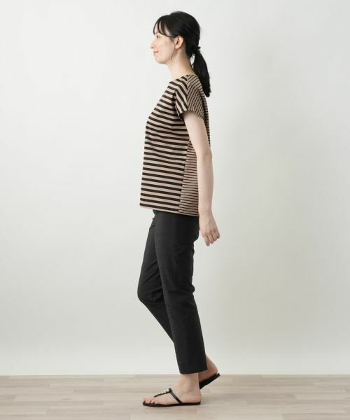 Leilian / レリアン Tシャツ | ボーダー切替カットソー【Leilian WHITE LABEL】 | 詳細2