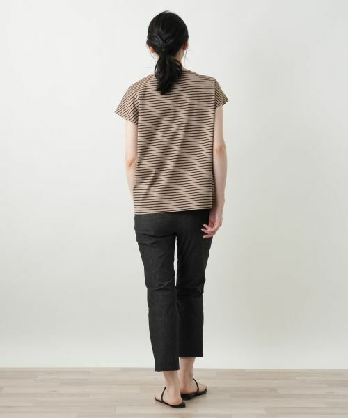 Leilian / レリアン Tシャツ | ボーダー切替カットソー【Leilian WHITE LABEL】 | 詳細3