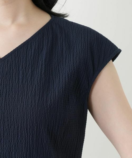 Leilian / レリアン ドレス | Vネックフレアワンピース【Leilian WHITE LABEL】 | 詳細12