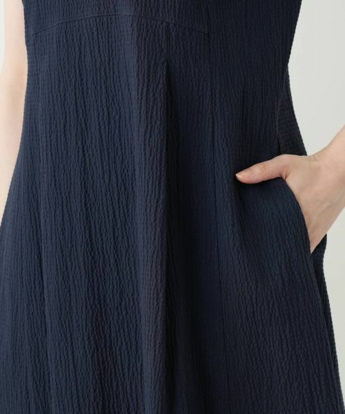 Leilian / レリアン ドレス | Vネックフレアワンピース【Leilian WHITE LABEL】 | 詳細13