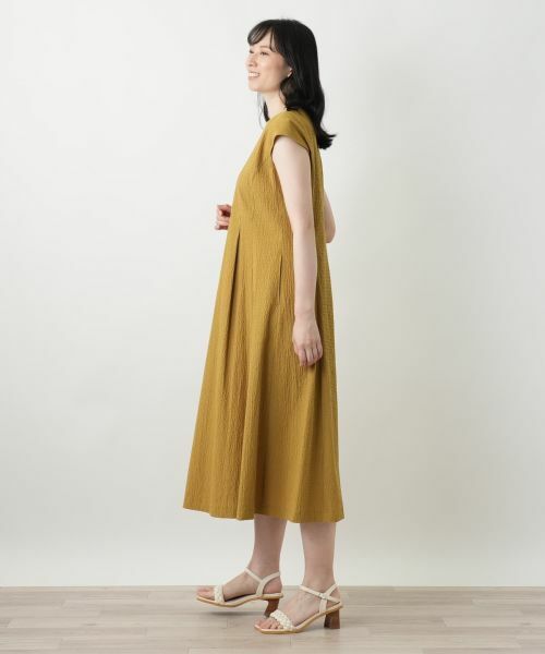 Leilian / レリアン ドレス | Vネックフレアワンピース【Leilian WHITE LABEL】 | 詳細2