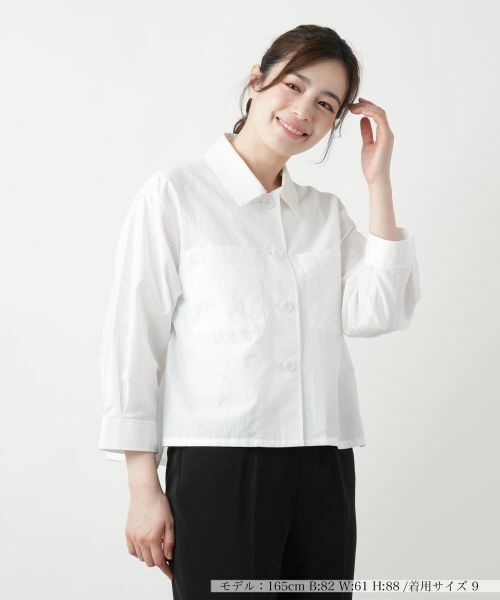 Leilian / レリアン テーラードジャケット | シャツジャケット【Leilian WHITE LABEL】（アイボリー）