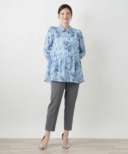 Leilian / レリアン シャツ・ブラウス | フラワープリントブラウス【Leilian WHITE LABEL】 | 詳細1