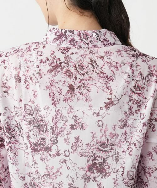 Leilian / レリアン シャツ・ブラウス | フラワープリントブラウス【Leilian WHITE LABEL】 | 詳細11