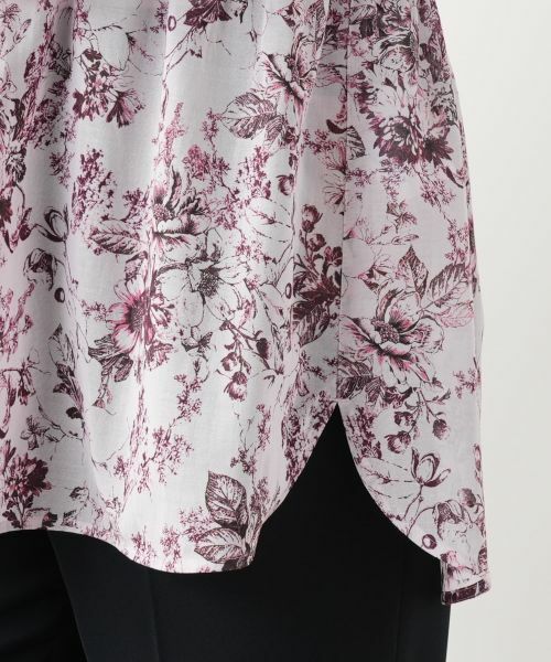Leilian / レリアン シャツ・ブラウス | フラワープリントブラウス【Leilian WHITE LABEL】 | 詳細14