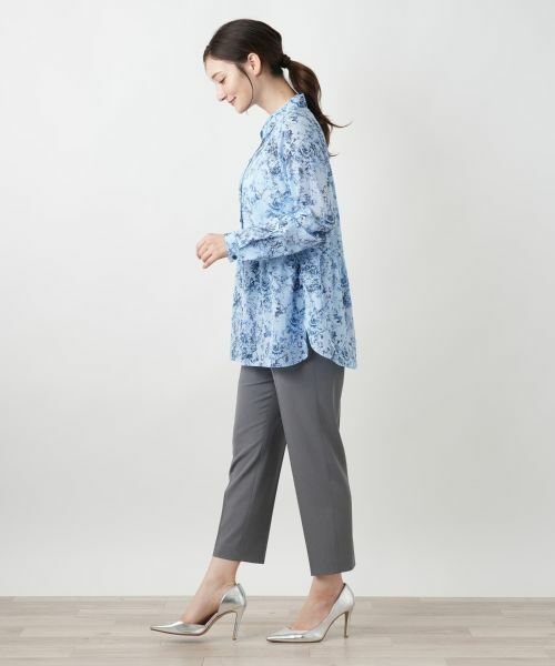 Leilian / レリアン シャツ・ブラウス | フラワープリントブラウス【Leilian WHITE LABEL】 | 詳細2