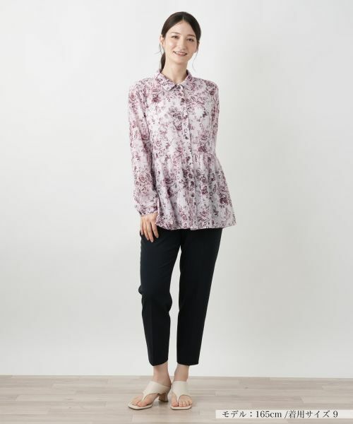 Leilian / レリアン シャツ・ブラウス | フラワープリントブラウス【Leilian WHITE LABEL】 | 詳細4