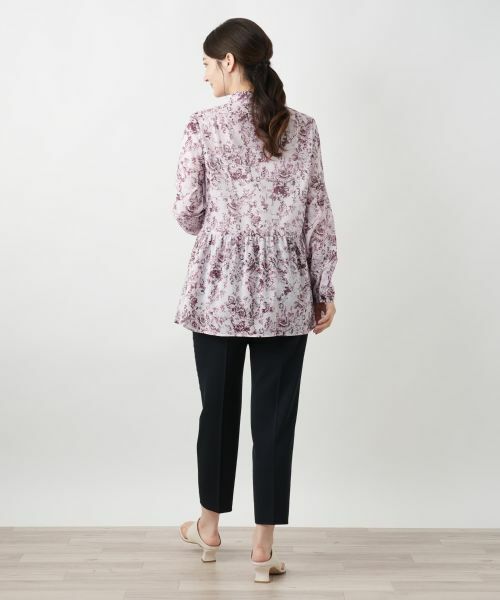 Leilian / レリアン シャツ・ブラウス | フラワープリントブラウス【Leilian WHITE LABEL】 | 詳細6