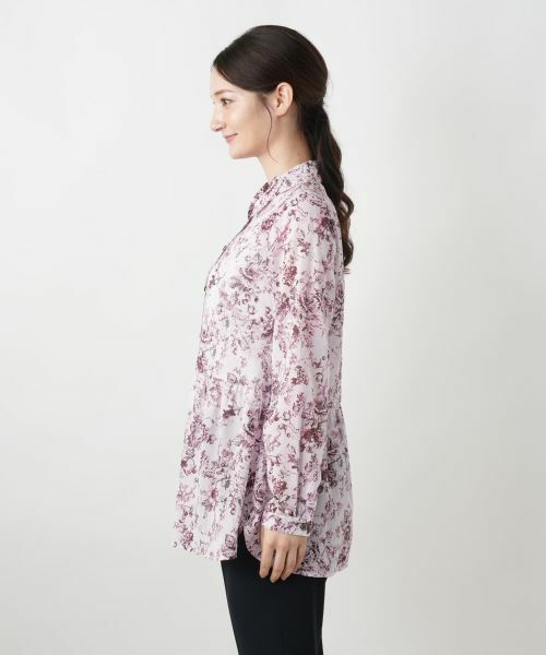 Leilian / レリアン シャツ・ブラウス | フラワープリントブラウス【Leilian WHITE LABEL】 | 詳細8
