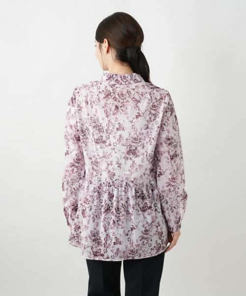 Leilian / レリアン シャツ・ブラウス | フラワープリントブラウス【Leilian WHITE LABEL】 | 詳細9