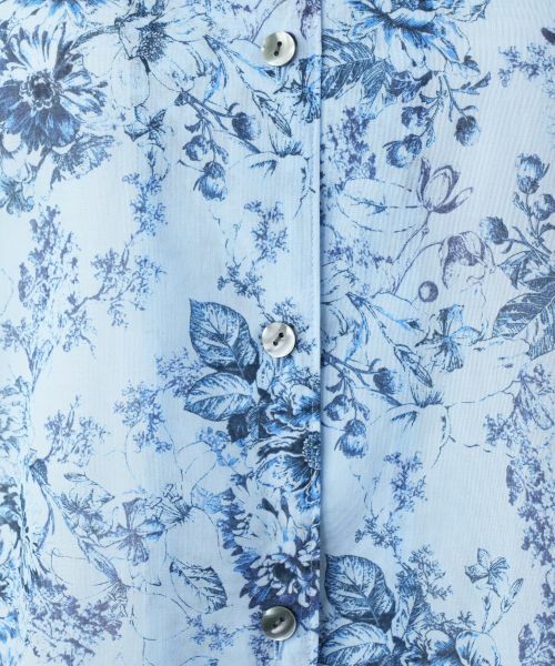 Leilian / レリアン シャツ・ブラウス | 花柄スタンドカラーブラウス【Leilian WHITE LABEL】 | 詳細14