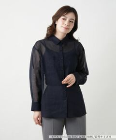 Leilian / レリアン シャツ・ブラウス | シアーブラウス【Leilian WHITE LABEL】