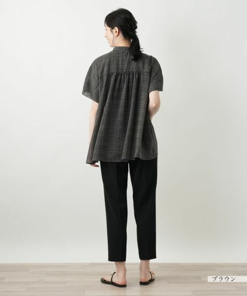 Leilian / レリアン シャツ・ブラウス | シアーチェックブラウス【Leilian WHITE LABEL】 | 詳細3