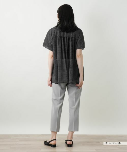 Leilian / レリアン シャツ・ブラウス | シアーチェックブラウス【Leilian WHITE LABEL】 | 詳細6