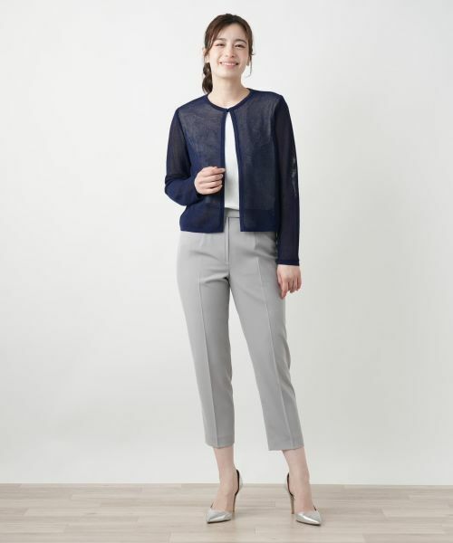 Leilian / レリアン カーディガン・ボレロ | クルーネックカーディガン【Leilian WHITE LABEL】 | 詳細1