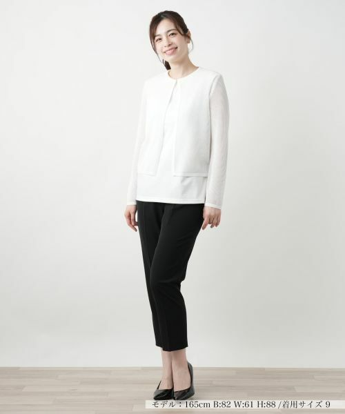Leilian / レリアン カーディガン・ボレロ | クルーネックカーディガン【Leilian WHITE LABEL】 | 詳細4