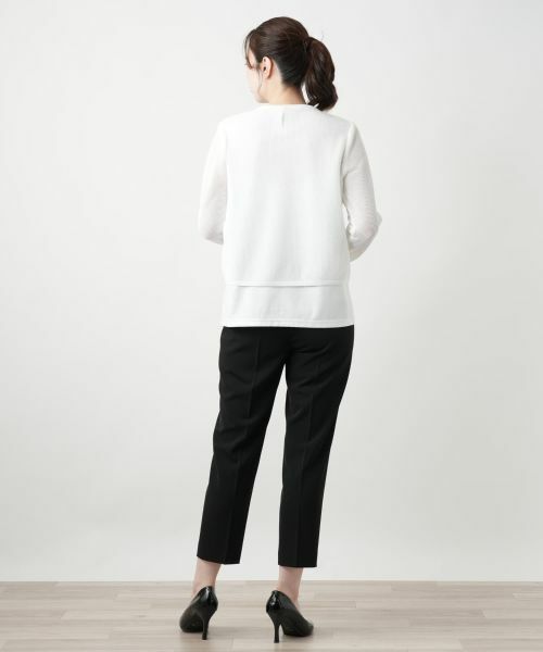 Leilian / レリアン カーディガン・ボレロ | クルーネックカーディガン【Leilian WHITE LABEL】 | 詳細6