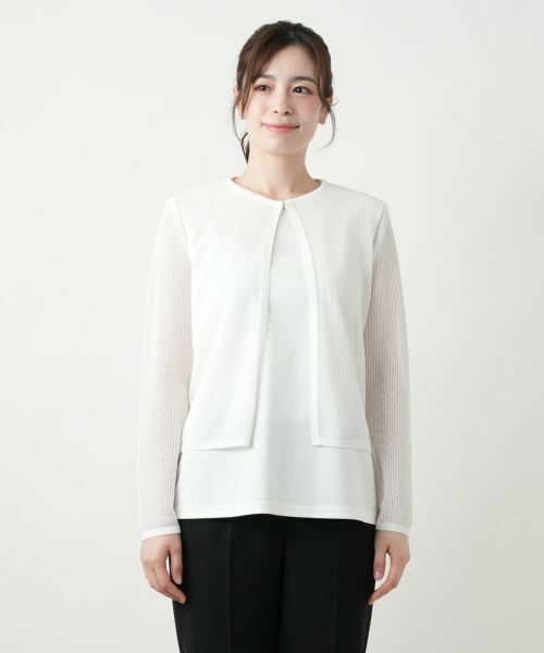 Leilian / レリアン カーディガン・ボレロ | クルーネックカーディガン【Leilian WHITE LABEL】 | 詳細7