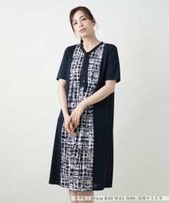 Leilian / レリアン ドレス | 幾何学切替フレアワンピース【Leilian WHITE LABEL】