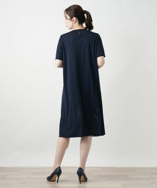 Leilian / レリアン ドレス | 幾何学切替フレアワンピース【Leilian WHITE LABEL】 | 詳細7