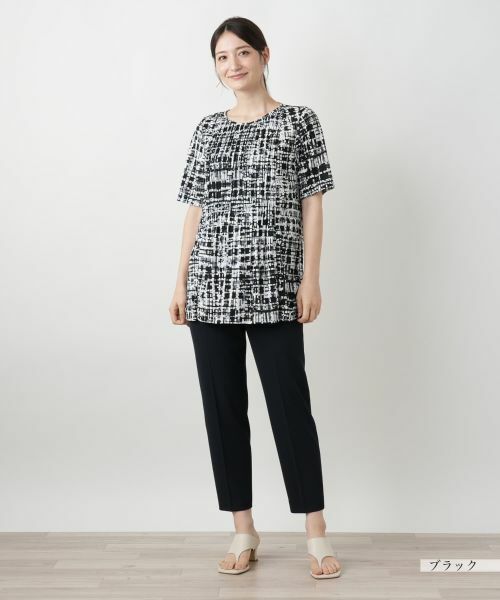 Leilian / レリアン シャツ・ブラウス | グラフィカルプリントブラウス【Leilian WHITE LABEL】 | 詳細1