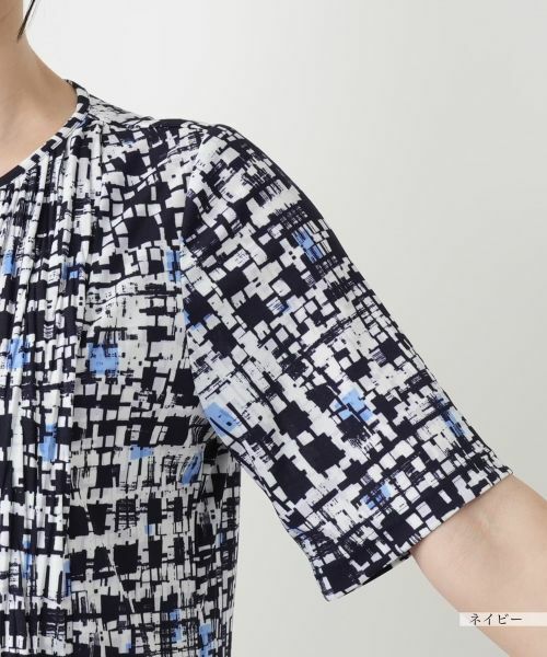 Leilian / レリアン シャツ・ブラウス | グラフィカルプリントブラウス【Leilian WHITE LABEL】 | 詳細12