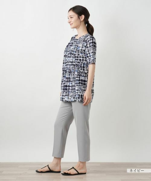 Leilian / レリアン シャツ・ブラウス | グラフィカルプリントブラウス【Leilian WHITE LABEL】 | 詳細5