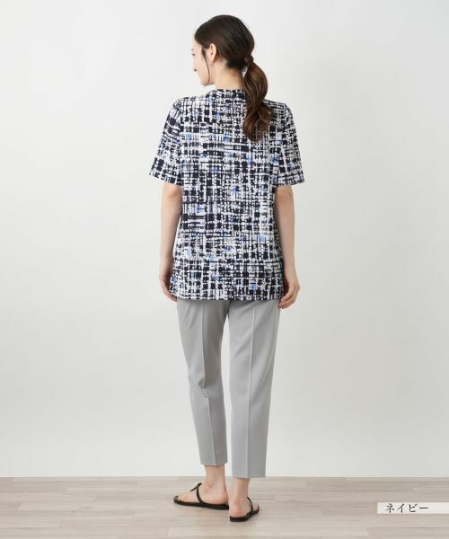 Leilian / レリアン シャツ・ブラウス | グラフィカルプリントブラウス【Leilian WHITE LABEL】 | 詳細6