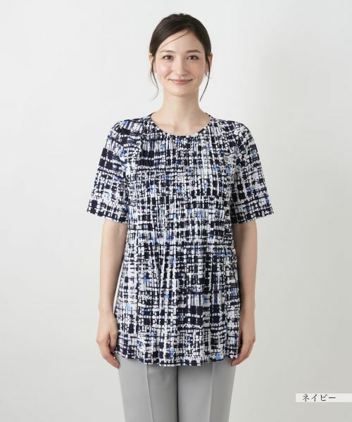 Leilian / レリアン シャツ・ブラウス | グラフィカルプリントブラウス【Leilian WHITE LABEL】 | 詳細7