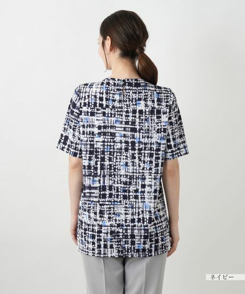 Leilian / レリアン シャツ・ブラウス | グラフィカルプリントブラウス【Leilian WHITE LABEL】 | 詳細9