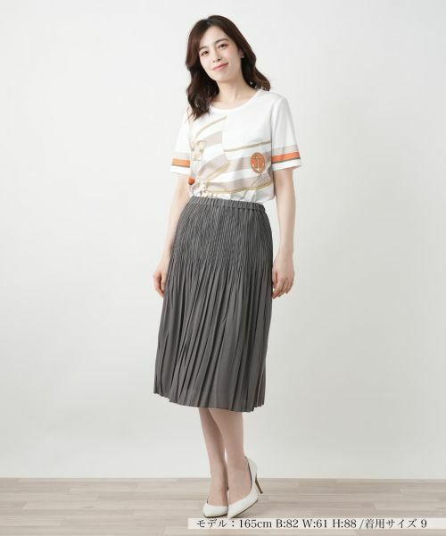 Leilian / レリアン ロング・マキシ丈スカート | プリーツスカート【Leilian WHITE LABEL】 | 詳細4