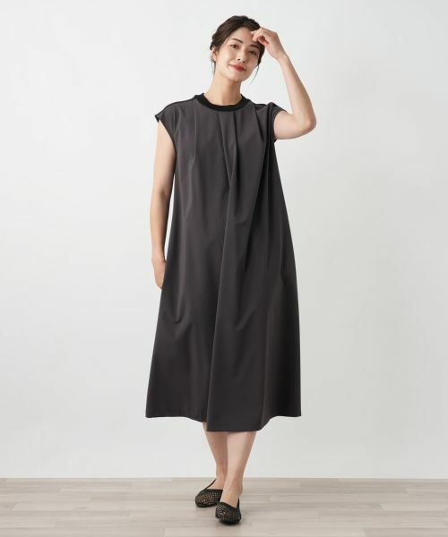 Leilian / レリアン ドレス | 【店舗人気】フレンチスリーブタックワンピース | 詳細1