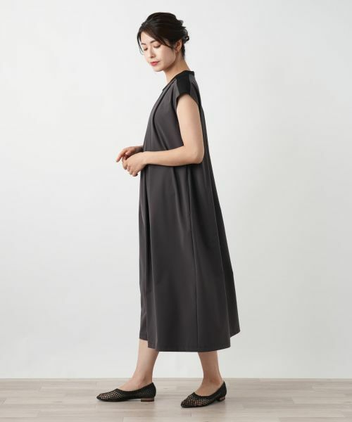 Leilian / レリアン ドレス | 【店舗人気】フレンチスリーブタックワンピース | 詳細2