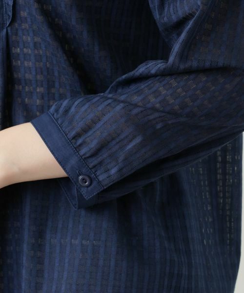 Leilian / レリアン シャツ・ブラウス | シアーチェックブラウス【Leilian WHITE LABEL】 | 詳細10