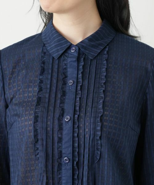 【現行タグ】【17+】Leilian♡レリアン チェック柄 シャツ レディース ラメチェックブラウス【Leilian WHITE LABEL