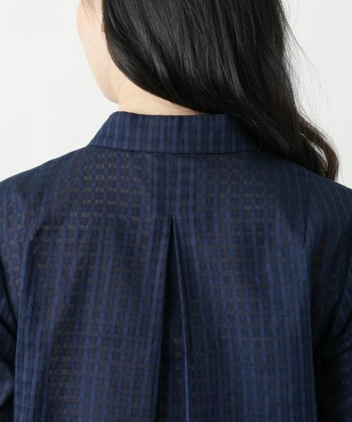 Leilian / レリアン シャツ・ブラウス | シアーチェックブラウス【Leilian WHITE LABEL】 | 詳細8