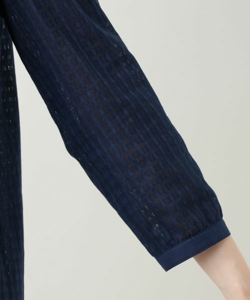 Leilian / レリアン シャツ・ブラウス | シアーチェックブラウス【Leilian WHITE LABEL】 | 詳細9