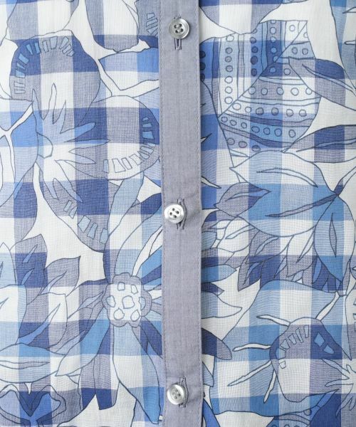 Leilian / レリアン シャツ・ブラウス | フラワーチェックブラウス【Leilian WHITE LABEL】 | 詳細13