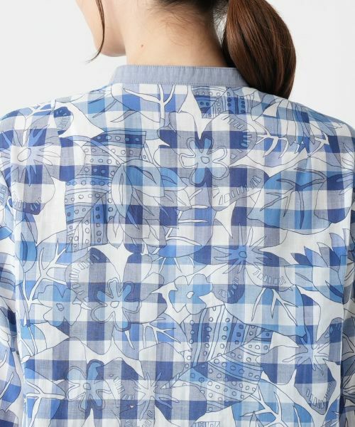 Leilian / レリアン シャツ・ブラウス | フラワーチェックブラウス【Leilian WHITE LABEL】 | 詳細8