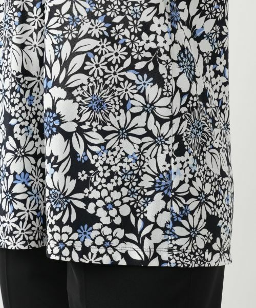 Leilian / レリアン カットソー | フラワープリントカットソー【Leilian WHITE LABEL】 | 詳細18
