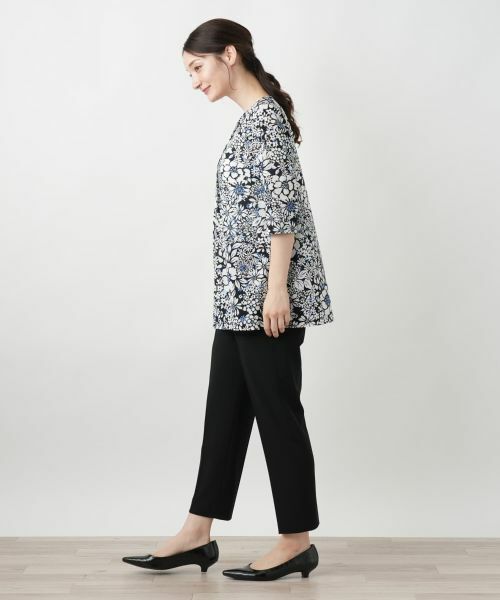 Leilian / レリアン カットソー | フラワープリントカットソー【Leilian WHITE LABEL】 | 詳細8