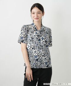 Leilian / レリアン カットソー | フラワープリントカットソー【Leilian WHITE LABEL】