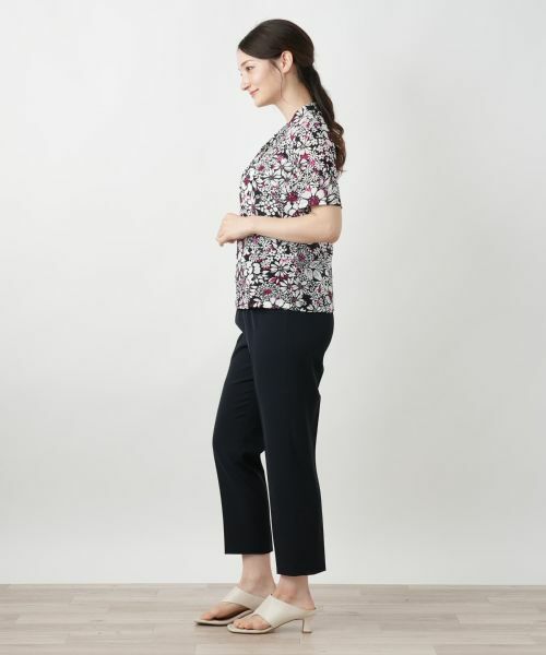 Leilian / レリアン カットソー | フラワープリントカットソー【Leilian WHITE LABEL】 | 詳細2