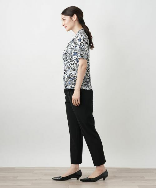 Leilian / レリアン カットソー | フラワープリントカットソー【Leilian WHITE LABEL】 | 詳細8