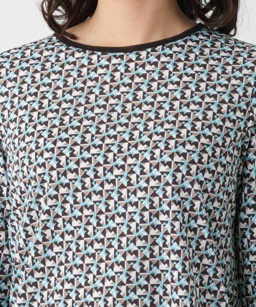 Leilian / レリアン カットソー | 幾何学柄カットソー【Leilian WHITE LABEL】 | 詳細13