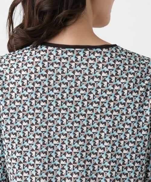 Leilian / レリアン カットソー | 幾何学柄カットソー【Leilian WHITE LABEL】 | 詳細14